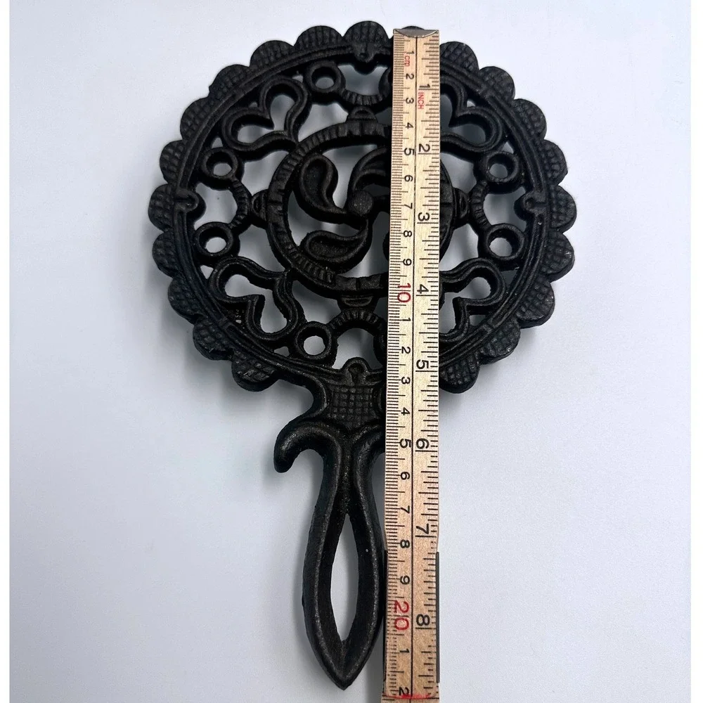 Antique‎ Cast Iron Trivets Napan Rine & Co Boston Mass Victorian Set of 2